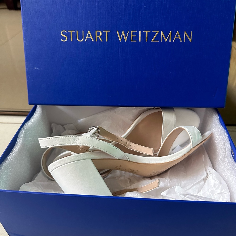 Stuart Weitzam White Dancer Heels